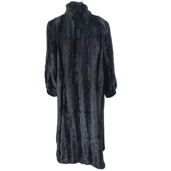 PAMELA MCCOY FAUX FUR FULL LENGTH COAT SIZE 1X - Picture 2 of 14